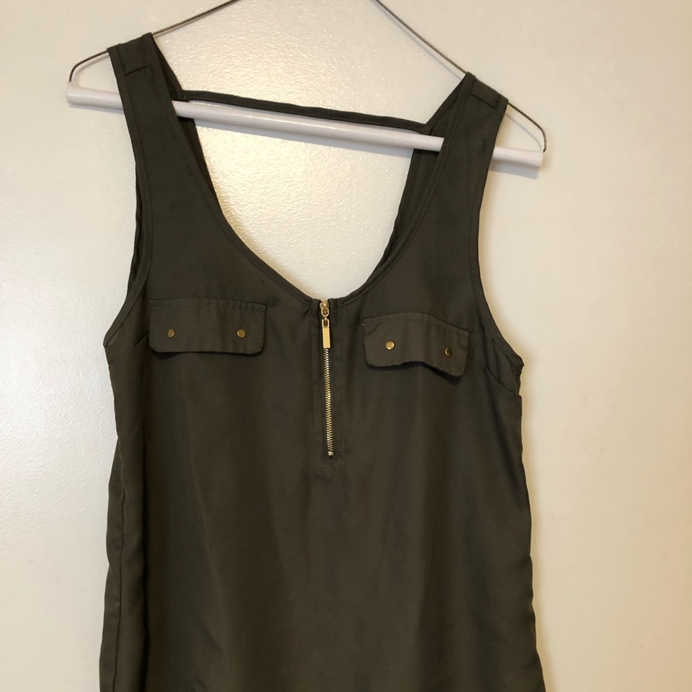 Charlotte Russe Olive Green Tank